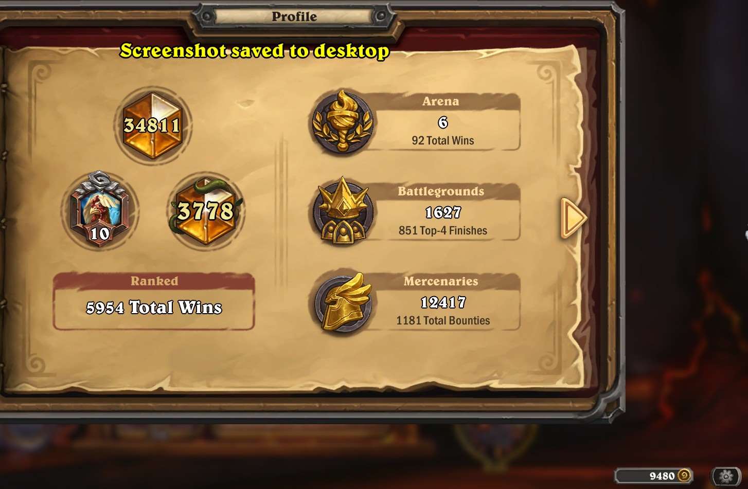 продажа аккаунта к игре Hearthstone